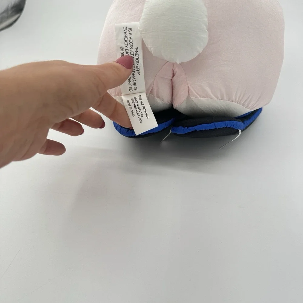 1993 Energizer Bunny Plush 18 Inch Pink Drum Mascot‎ Advertising Toy VTG